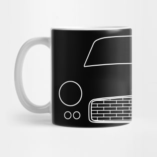 Triumph Italia 2000 Coupé classic car outline graphic (white) Mug